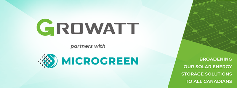 Growatt partners with Microgreen to expand market reach in Canada