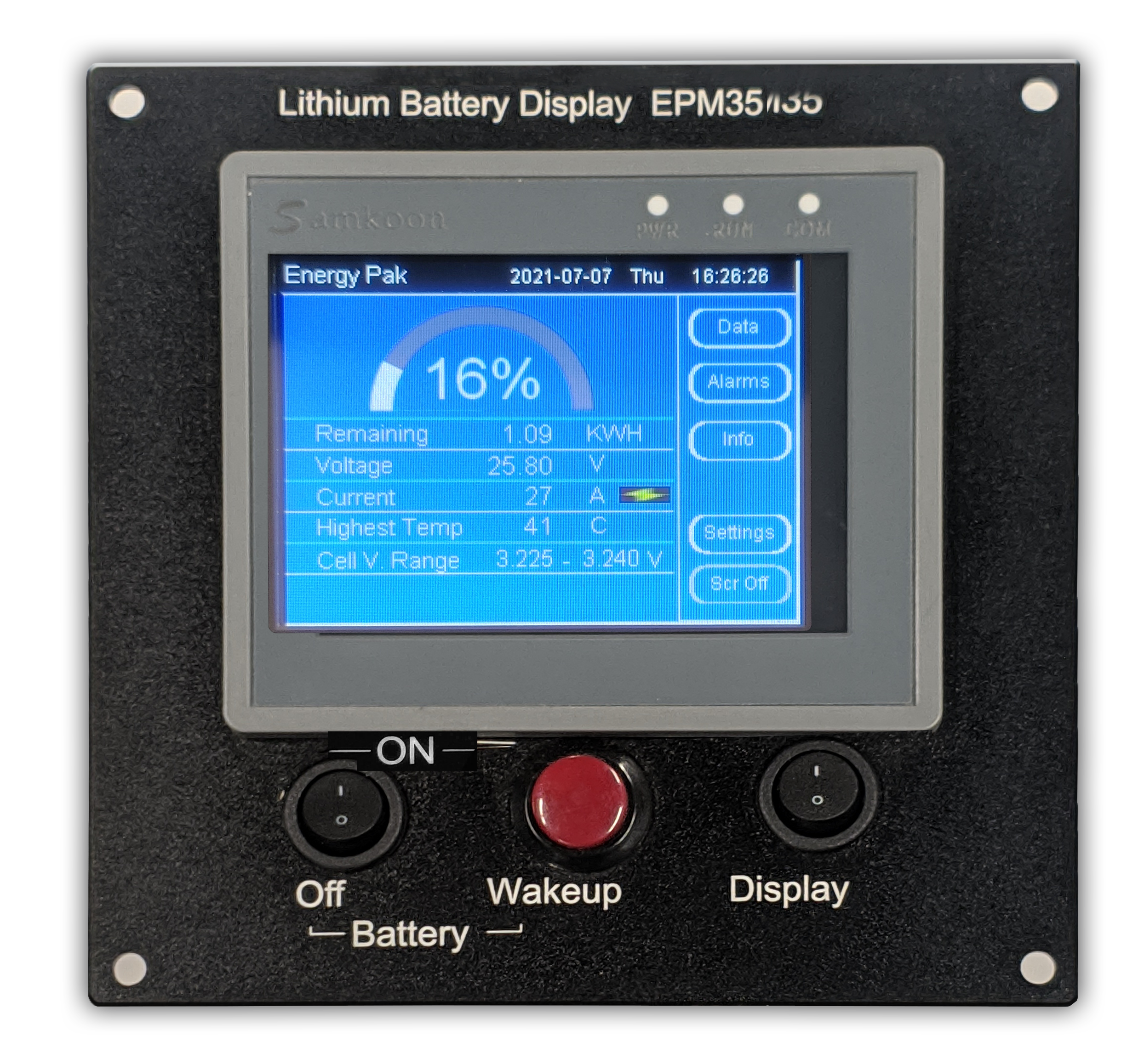 EnergyPak marine lithium battery remote control
