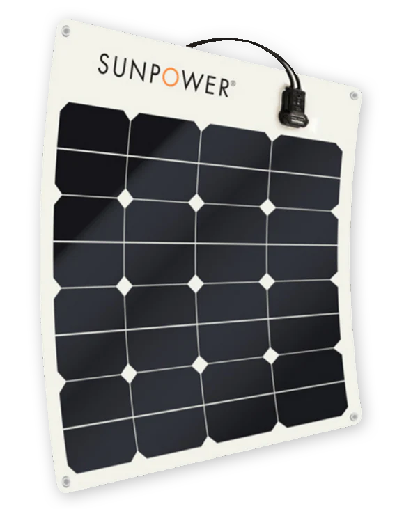 SunPower 50 Watt semi-flexible solar panel